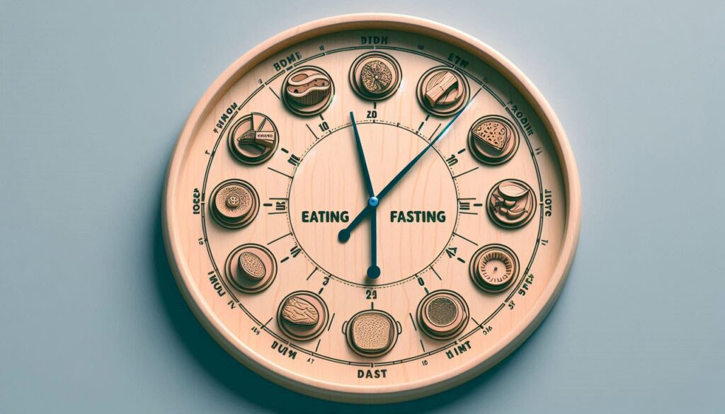 Visual representation of intermittent fasting schedule