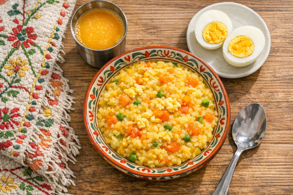 শিশুর হামের যত্ন ও দ্রুত সুস্থতায় পুষ্টিকর নরম খিচুড়ি ও ডিমের ডায়েট।