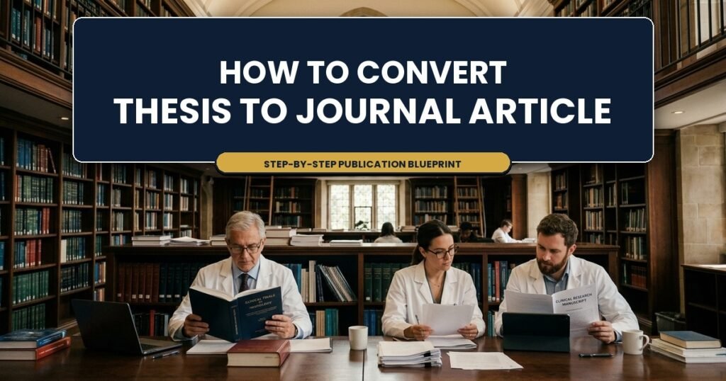 How to convert thesis to journal article: Step-by-step publication blueprint by SaziBox Health Research Hub
