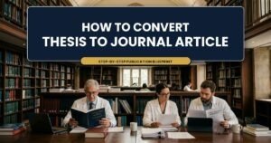How to convert thesis to journal article: Step-by-step publication blueprint by SaziBox Health Research Hub
